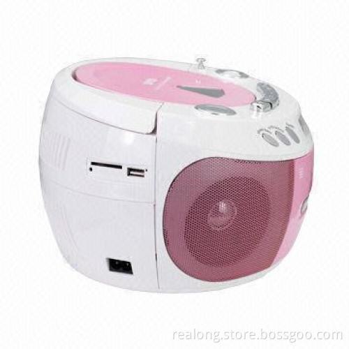 CD Boombox with FM/AM Radio, USB/TF Card and Recording Function